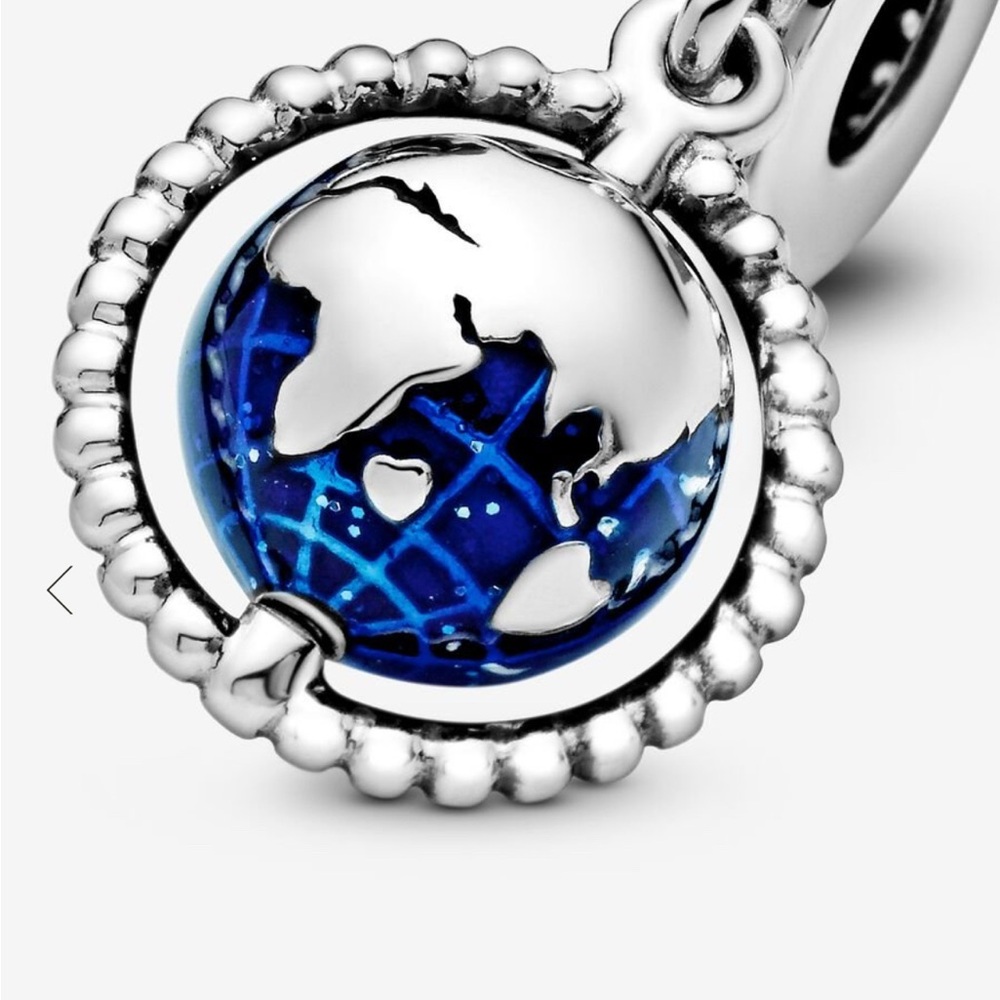 AUTHENTIC PANDORA Globe Dangle Charm